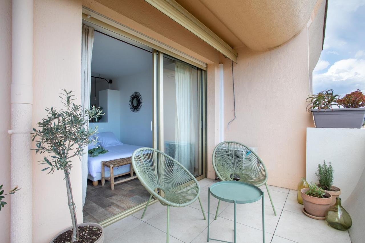 Vue Mer, Terrasse Et Parking Prive Antibes Exterior foto