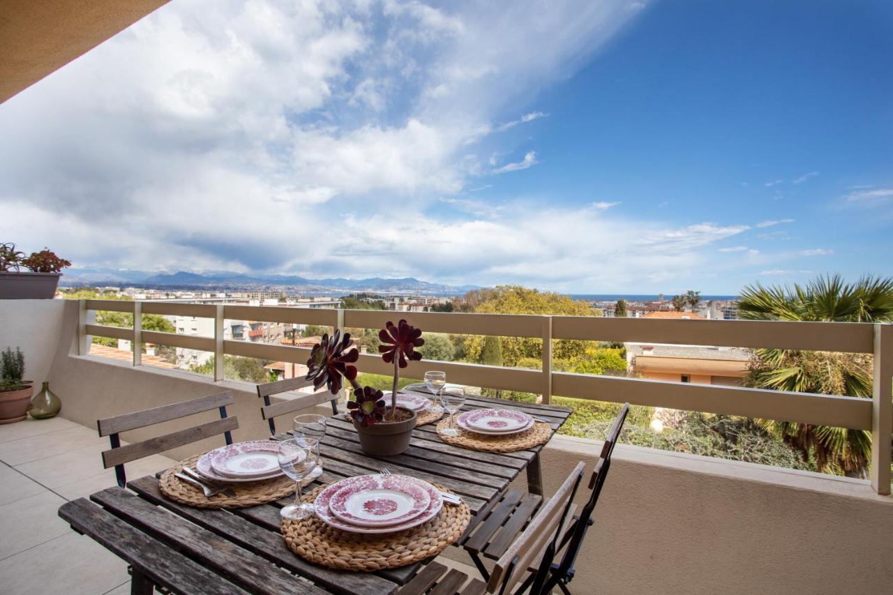 Vue Mer, Terrasse Et Parking Prive Antibes Exterior foto